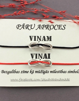 Pāru aproces "Bezgalība" melna un sarkana